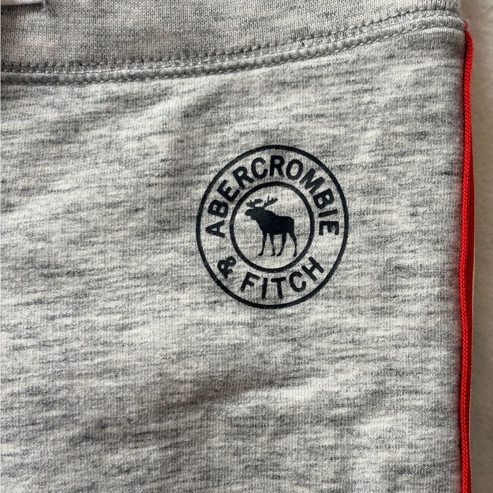 Abercrombie Kids Gray Sweatpants with Colorful Side Stripes - Picture 4 of 5